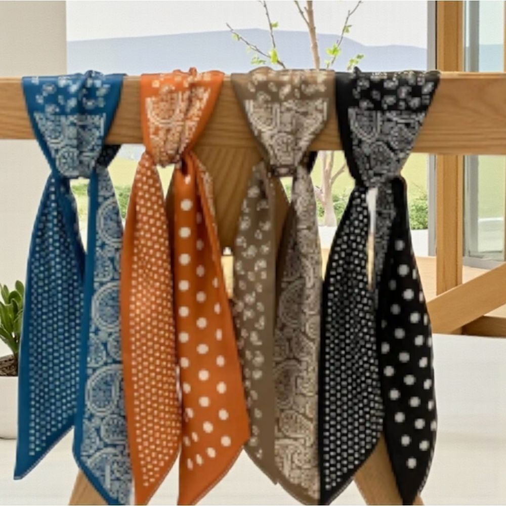 Paisley and Polka Dot Purse Scarves 4pk